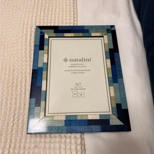 Natalini Wood Blue and Ivory Picture Frame